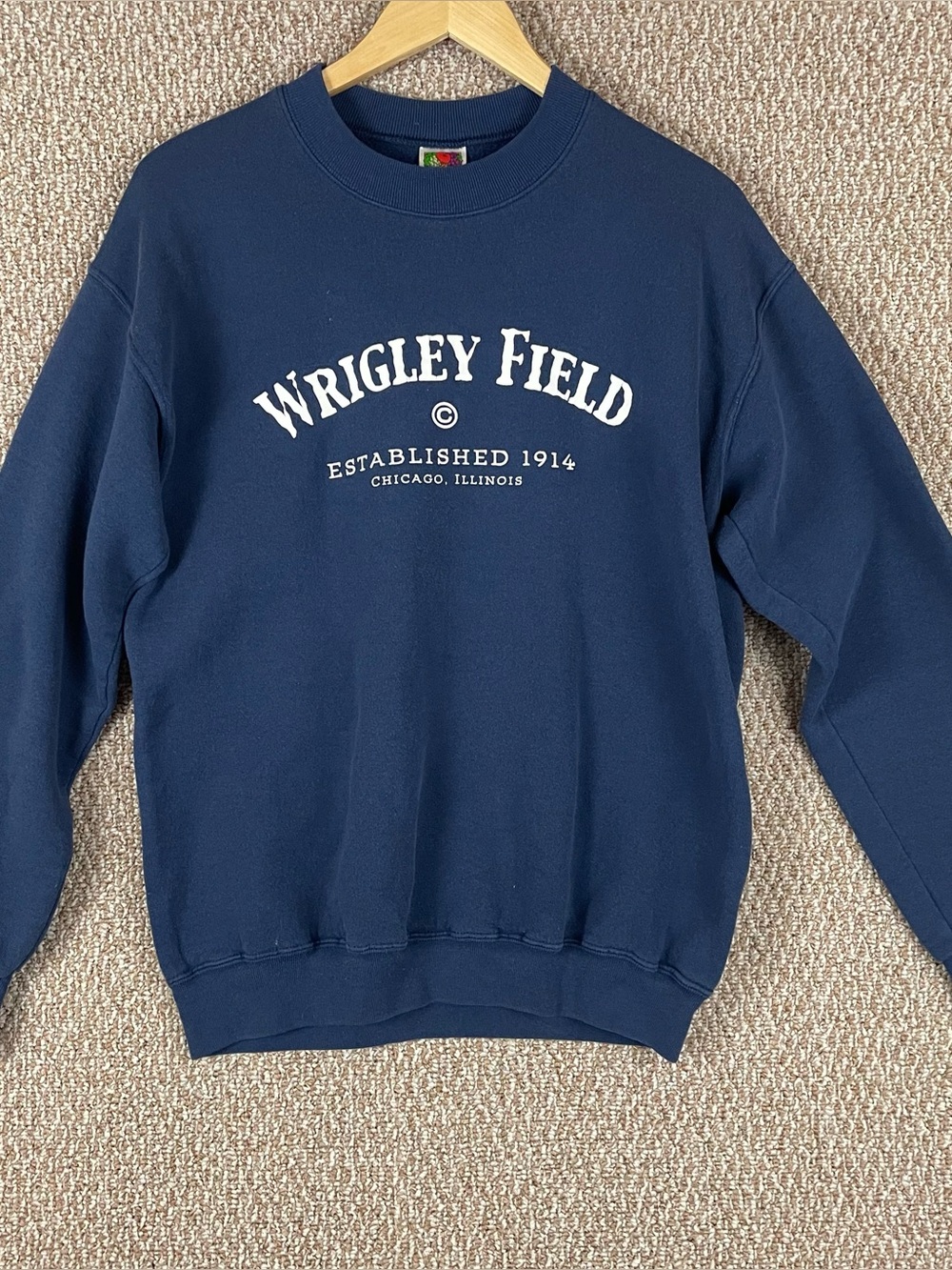 Vintage 90s Wrigley Field Sweatshirt Medium 1914 Chicago Cubs Crewneck C62
